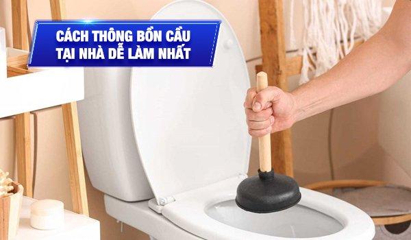 Bồn cầu bị nghẹt nước tràn