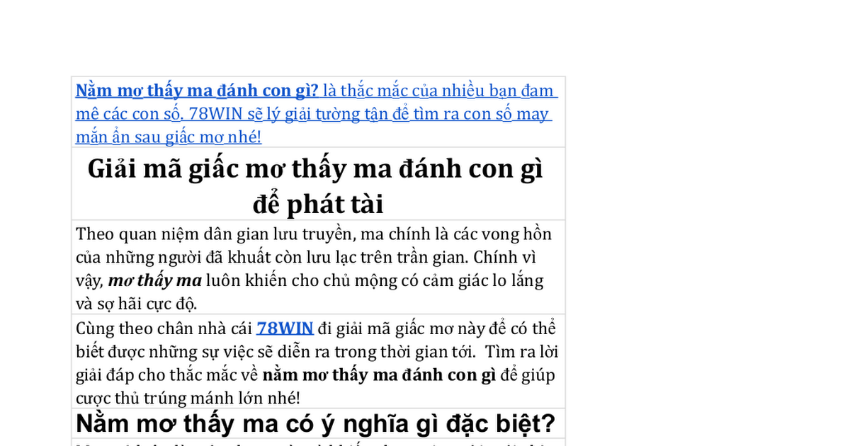 Giải mã giấc mơ hồn ma nằm đánh đề